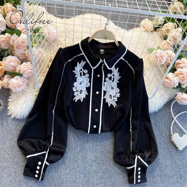 summer vintage women black party blouse shirt long sleeve single breasted embroidery elegant plue size 210513
summer vintage women black party blouse shirt long sleeve single breasted embroidery elegant plue size 210513