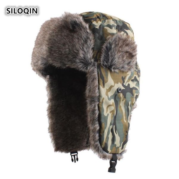 berets siloqin women's winter hats camouflage plus velvet thick bomber windproof snowproof earmuffs men's warm ski caps casquette, Blue;gray
berets siloqin women's winter hats camouflage plus velvet thick bomber windproof snowproof earmuffs men's warm ski caps casquette, Blue;gray
