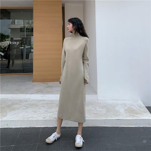 casual dresses turtleneck sweaters women maxi dress loose long sleeve knit sweater party, Black;gray
casual dresses turtleneck sweaters women maxi dress loose long sleeve knit sweater party, Black;gray