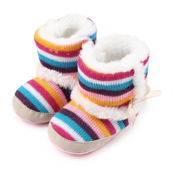 first walkers winter warm rainbow stripes and velvet baby toddler shoes foreign trade wholesale shoes.
first walkers winter warm rainbow stripes and velvet baby toddler shoes foreign trade wholesale shoes.