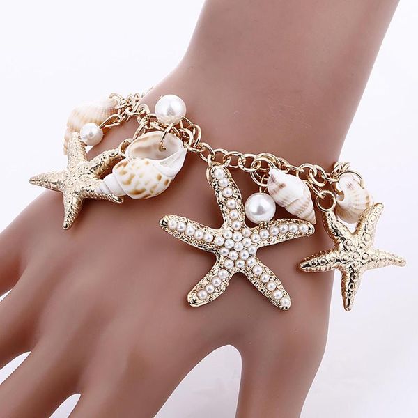 charm bracelets star starfish conch shell unlimited multi- bracelet for women jewelry summer style beach, Golden;silver
charm bracelets star starfish conch shell unlimited multi- bracelet for women jewelry summer style beach, Golden;silver