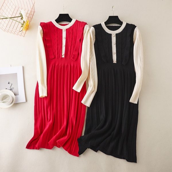 casual dresses elegant singy dressed french knittg korean style fashion the le drag streetwear autumn wter gown per5, Black;gray
casual dresses elegant singy dressed french knittg korean style fashion the le drag streetwear autumn wter gown per5, Black;gray