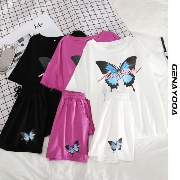 genayooa shorts summer oversized women's tracksuit short sleeve t-shirt pant suits printed two piece set korean ladies 210417, White
genayooa shorts summer oversized women's tracksuit short sleeve t-shirt pant suits printed two piece set korean ladies 210417, White