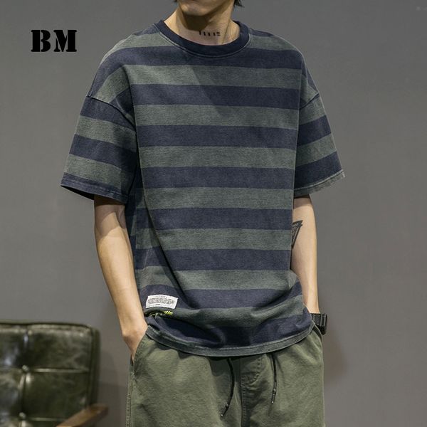 men's t-shirts japanese retro striped t shirt streetwear casual couple korean hip hop short sleeve harajuku tee, White;black
men's t-shirts japanese retro striped t shirt streetwear casual couple korean hip hop short sleeve harajuku tee, White;black
