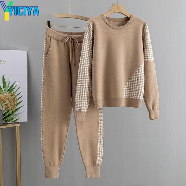women's two piece pants yiciya knit 2 set winter women pullover sweater + carrot harem suit female tracksuit y2k trousers met crop top, White
women's two piece pants yiciya knit 2 set winter women pullover sweater + carrot harem suit female tracksuit y2k trousers met crop top, White