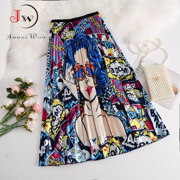 fashion women vintage summer party pleated casual print a line skirts robe femme lastic band midi skirt 210510, Black
fashion women vintage summer party pleated casual print a line skirts robe femme lastic band midi skirt 210510, Black