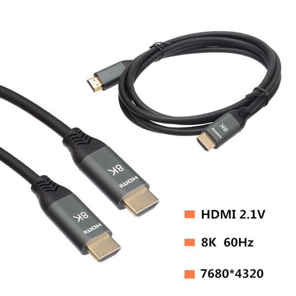 audio cables & connectors cable -2.1 7680*4320 8k@60hz 4k@120hz -compatible male to 48gbps arc 3d hdr ultra hd for splitter switch p
audio cables & connectors cable -2.1 7680*4320 8k@60hz 4k@120hz -compatible male to 48gbps arc 3d hdr ultra hd for splitter switch p