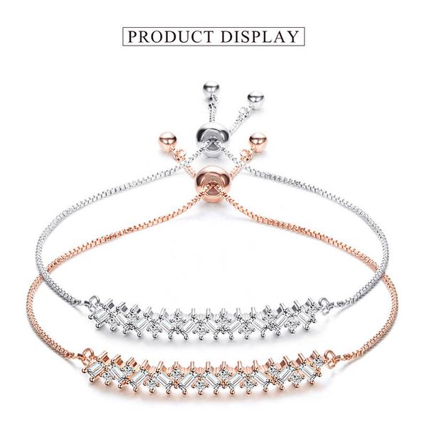 charm bracelets copper bracelet femme silver/ rose gold 2 colors fashion cubic zirconia tennis & bangles for women, Golden;silver
charm bracelets copper bracelet femme silver/ rose gold 2 colors fashion cubic zirconia tennis & bangles for women, Golden;silver