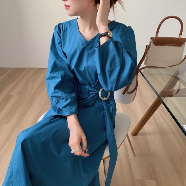 dresses korean style arrival solid gental loose v-neck long sleeve female vestidoes fashion feminine women skirt, Black;gray
dresses korean style arrival solid gental loose v-neck long sleeve female vestidoes fashion feminine women skirt, Black;gray