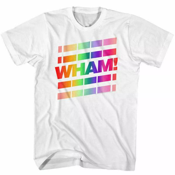 wham whainbow t shirt mens licensed rock n roll music band tee retro new white, White;black
wham whainbow t shirt mens licensed rock n roll music band tee retro new white, White;black