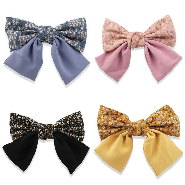 hair clips & barrettes 1pcs vintage bohemian big bow hairpin silk oversized tie girl korean style floral ornament, Golden;silver
hair clips & barrettes 1pcs vintage bohemian big bow hairpin silk oversized tie girl korean style floral ornament, Golden;silver