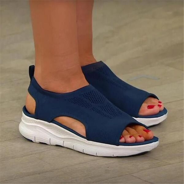 sandals women summer mesh casual ladies wedges shoes solid color hollow platform open toe slip-on female sandalias light comfort, Black
sandals women summer mesh casual ladies wedges shoes solid color hollow platform open toe slip-on female sandalias light comfort, Black