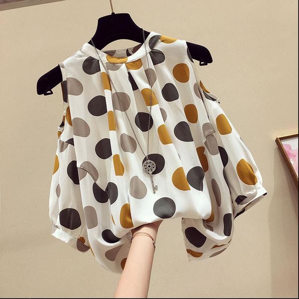 off shoulder women womens shirts shirt summer all match short sleeve chiffon fashion wave point elegant plus, White
off shoulder women womens shirts shirt summer all match short sleeve chiffon fashion wave point elegant plus, White