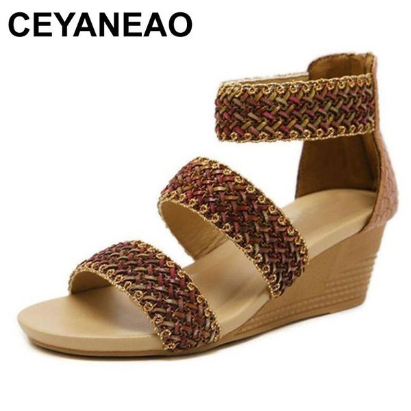 dress shoes ceyaneao large sizes summer wicker sandals with wide open toe women's from artificial leather in the bohemian style, Black 
dress shoes ceyaneao large sizes summer wicker sandals with wide open toe women's from artificial leather in the bohemian style, Black