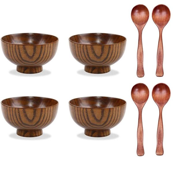 bowls afbc wood bowl japanese style solid serving tableware for rice, soup, dip, coffee, tea, decoration 4 pcs (4 +
bowls afbc wood bowl japanese style solid serving tableware for rice, soup, dip, coffee, tea, decoration 4 pcs (4 +