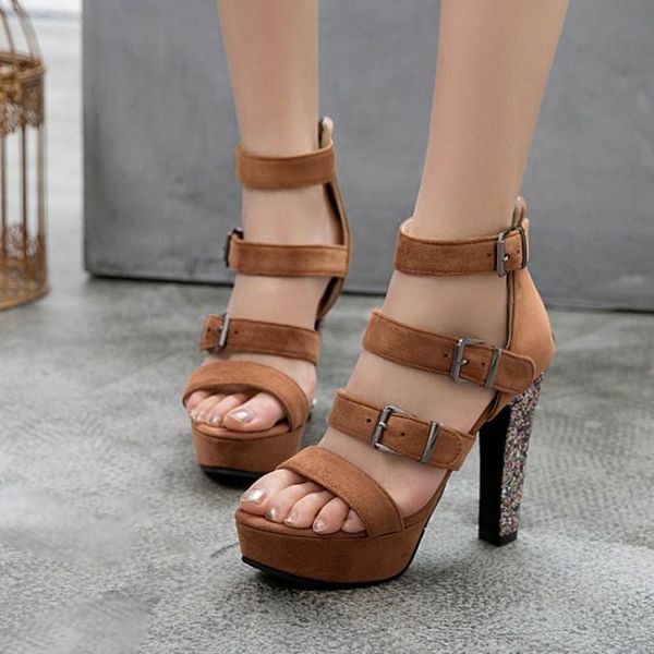 oversized high heels sandals women shoes woman summer ladies buckle sequined high-heeled, Black
oversized high heels sandals women shoes woman summer ladies buckle sequined high-heeled, Black