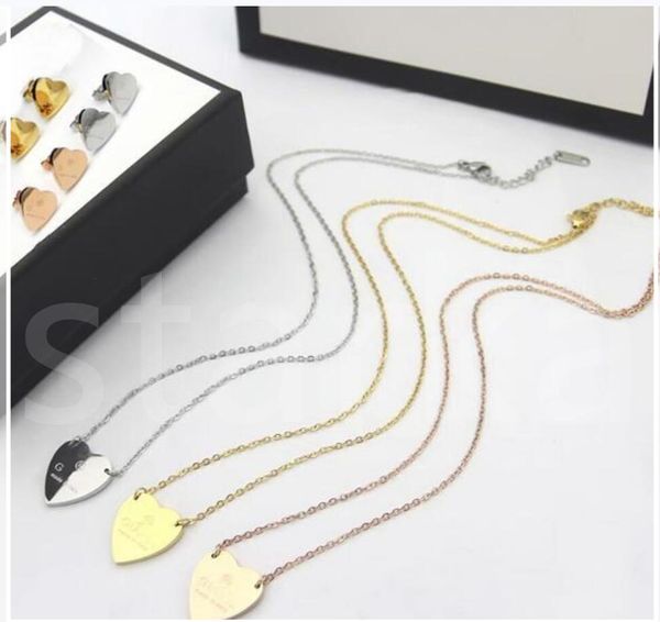 europe america fashion jewelry sets women lady titanium steel 18k plated gold earrings necklaces sets with g letter heart pendant, Silver
europe america fashion jewelry sets women lady titanium steel 18k plated gold earrings necklaces sets with g letter heart pendant, Silver