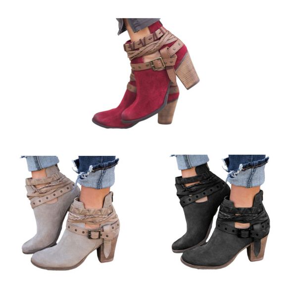 large women's boots eu35-eu43 european and american 2021 four seasons thick heel belt buckle short tube martin boot, Black
large women's boots eu35-eu43 european and american 2021 four seasons thick heel belt buckle short tube martin boot, Black
