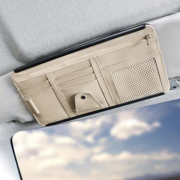 sun visor sunshade sleeve wallet clips universal zipper car storage organizer glasses holder with back plate
sun visor sunshade sleeve wallet clips universal zipper car storage organizer glasses holder with back plate