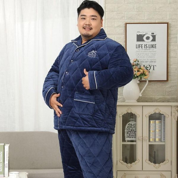 plus size 150kg winter thicken super warm pajamas sets men flannel quilted pyjamas long sleeves sleepwear 2.8kg 5xl 35999 men's, Black;brown
plus size 150kg winter thicken super warm pajamas sets men flannel quilted pyjamas long sleeves sleepwear 2.8kg 5xl 35999 men's, Black;brown
