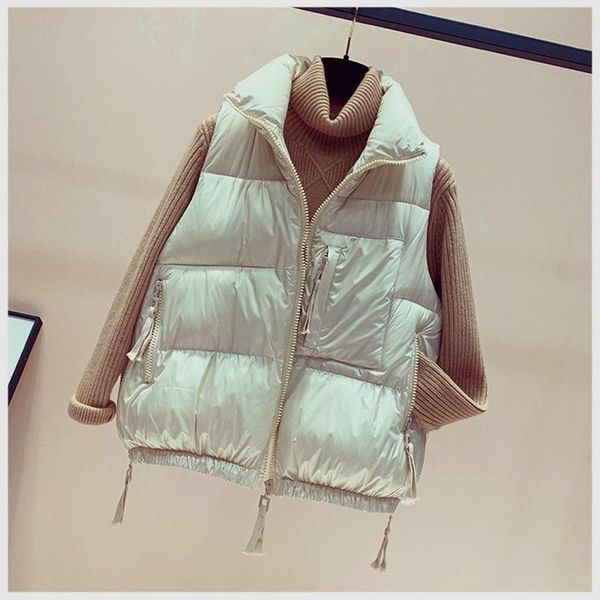 women's vests almuerk autumn winter women vest pockets fashion down cotton jacket warm turtleneck sleeveless parka padde, Black;white
women's vests almuerk autumn winter women vest pockets fashion down cotton jacket warm turtleneck sleeveless parka padde, Black;white
