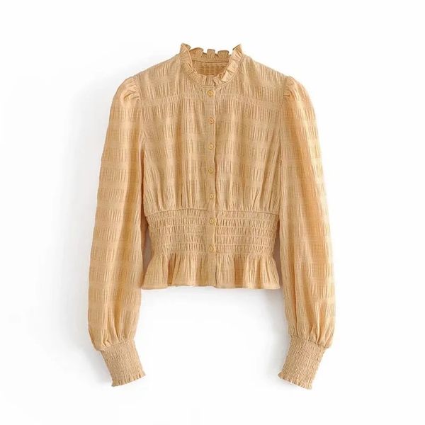 sweet women folds cropped blouse puff long sleeve spring chic female shirt ruffles chic autumn office lady 210521, White
sweet women folds cropped blouse puff long sleeve spring chic female shirt ruffles chic autumn office lady 210521, White