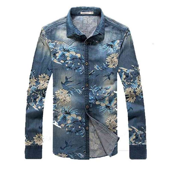 downs long sleeve fashion denim floral slim casual cardigan shirt men's jacket, Black
downs long sleeve fashion denim floral slim casual cardigan shirt men's jacket, Black