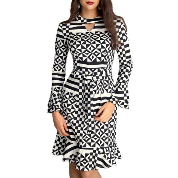 women long maxi dresses bohemia o-neck flare sleeve square pattern printed ethnic summer beach female fashion style dress s-xl casual, Black;gray
women long maxi dresses bohemia o-neck flare sleeve square pattern printed ethnic summer beach female fashion style dress s-xl casual, Black;gray