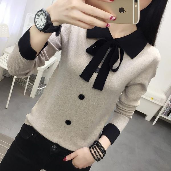 women's sweaters female sweater with long sleeve, pullover loose blouse autumn 8t5d, White;black
women's sweaters female sweater with long sleeve, pullover loose blouse autumn 8t5d, White;black