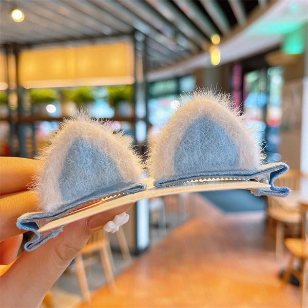 hair accessories 2pcs/set kids animal plush ears hairpins cat ear clips for girls po prop children party, Slivery;white
hair accessories 2pcs/set kids animal plush ears hairpins cat ear clips for girls po prop children party, Slivery;white