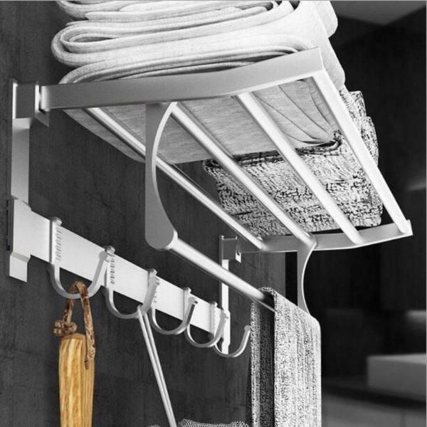 towel rack wall mounted foldable aluminum organizer holder bathroom shelf for equipment accessories racks
towel rack wall mounted foldable aluminum organizer holder bathroom shelf for equipment accessories racks
