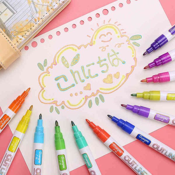 pen guangna 160 phnom h characteristic double line outline dream color marker diy for students
pen guangna 160 phnom h characteristic double line outline dream color marker diy for students