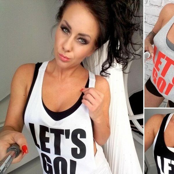 women sports tanks womens wear tank vest racer gym crossfit t shirt drop good quality, White
women sports tanks womens wear tank vest racer gym crossfit t shirt drop good quality, White