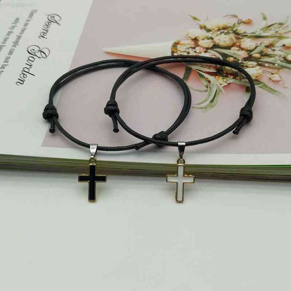 2 pcs/lot cross couple new fashion white black color charm bracelet gift for friend lover handmade trendy jewelry, Red;brown
2 pcs/lot cross couple new fashion white black color charm bracelet gift for friend lover handmade trendy jewelry, Red;brown