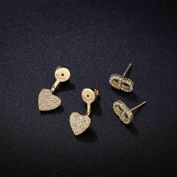 70% off love full diamond earrings, Golden 
70% off love full diamond earrings, Golden
