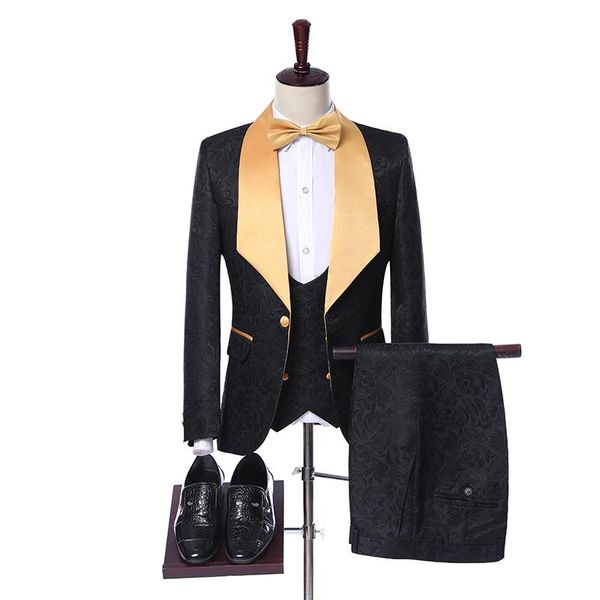 men's suits & blazers jeltoin black floral wedding suit for men 2022 elegant formal 3 piece set tailor made clothing tuxedo, White;black
men's suits & blazers jeltoin black floral wedding suit for men 2022 elegant formal 3 piece set tailor made clothing tuxedo, White;black