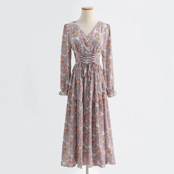 casual dresses floral print autumn party club high waist chiffon long dress elegant v neck women midi sleeve vestidos, Black;gray
casual dresses floral print autumn party club high waist chiffon long dress elegant v neck women midi sleeve vestidos, Black;gray