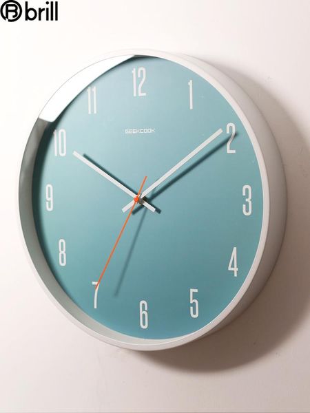 wall clocks brief metal clock silent simple wooden creative fashion pure blue home decor living room horloge
wall clocks brief metal clock silent simple wooden creative fashion pure blue home decor living room horloge