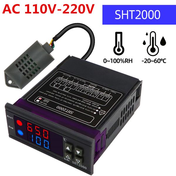 digital temperature humidity controller fridge thermostat humidistat controller thermometer hygrometer sht2000 ac 110v 220v
digital temperature humidity controller fridge thermostat humidistat controller thermometer hygrometer sht2000 ac 110v 220v