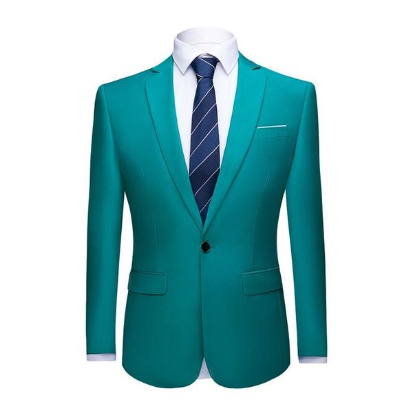 men's suits & blazers men quality suit jacket colorful business casual dress blazer formal office slim fit black wedding prom man, White;black
men's suits & blazers men quality suit jacket colorful business casual dress blazer formal office slim fit black wedding prom man, White;black