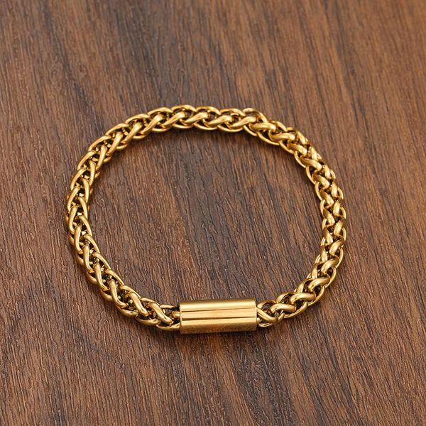 link, chain tehao men's and women's solid stainless steel bracelet black gold magnetic clasp button compact beautiful
link, chain tehao men's and women's solid stainless steel bracelet black gold magnetic clasp button compact beautiful