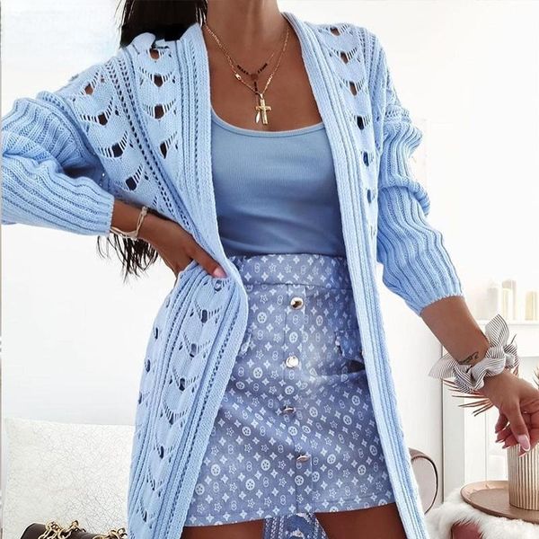 women's knits & tees women casual solid color hollow long sleeve autumn cardigan sweater spring top, White
women's knits & tees women casual solid color hollow long sleeve autumn cardigan sweater spring top, White