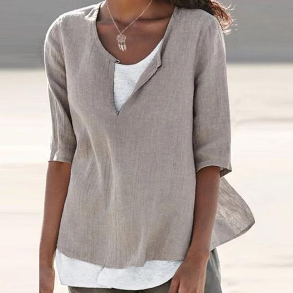 women's blouses & shirts 2021 spring summer women v-neck solid color half sleeve casual loose oversize s-5xl shirt clothing mujer, White
women's blouses & shirts 2021 spring summer women v-neck solid color half sleeve casual loose oversize s-5xl shirt clothing mujer, White