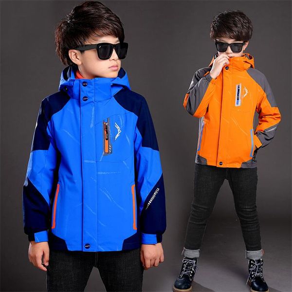 winter polyester jacket for boy plus velvet thickening fashion outdoor sports waterproof & breathable triple childrens clothing, Blue;gray
winter polyester jacket for boy plus velvet thickening fashion outdoor sports waterproof & breathable triple childrens clothing, Blue;gray