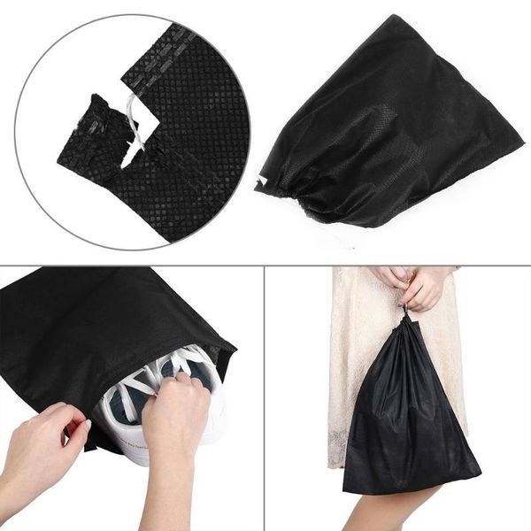 storage bags 5 pcs black carry bag travel sports shoes canvas sandals dust proof drawstring organizer pouch protector container
storage bags 5 pcs black carry bag travel sports shoes canvas sandals dust proof drawstring organizer pouch protector container