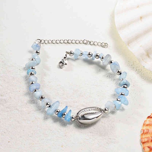 baoyan natural aquamarine chips stone yoga bracelet with sier shell, Golden;silver
baoyan natural aquamarine chips stone yoga bracelet with sier shell, Golden;silver