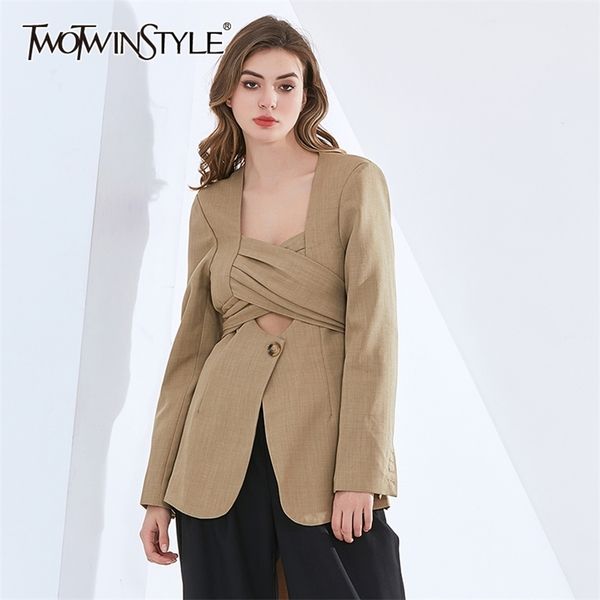 casual blazers for women square collar long sleeve cross ruched loose bowknot coats female 210524, White;black
casual blazers for women square collar long sleeve cross ruched loose bowknot coats female 210524, White;black