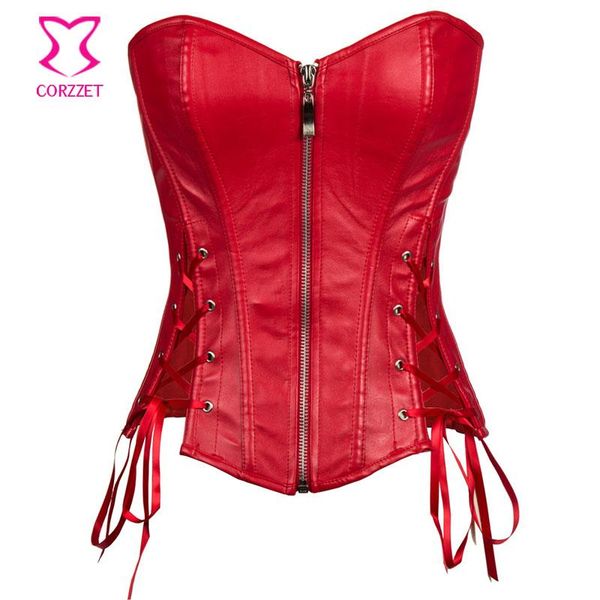 bustiers & corsets side lace up red faux leather corset bustier punk overbust and gothic clothing korsefor women club, Black;white
bustiers & corsets side lace up red faux leather corset bustier punk overbust and gothic clothing korsefor women club, Black;white