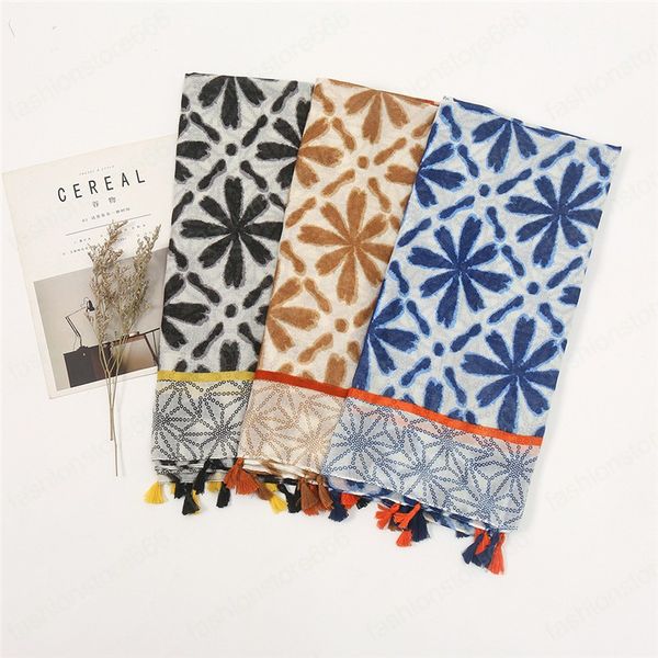 fashion floral patchwork tassel viscose shawl scarf lady print soft wrap snood bufandas muslim hijab 180*90cm, Blue;gray
fashion floral patchwork tassel viscose shawl scarf lady print soft wrap snood bufandas muslim hijab 180*90cm, Blue;gray
