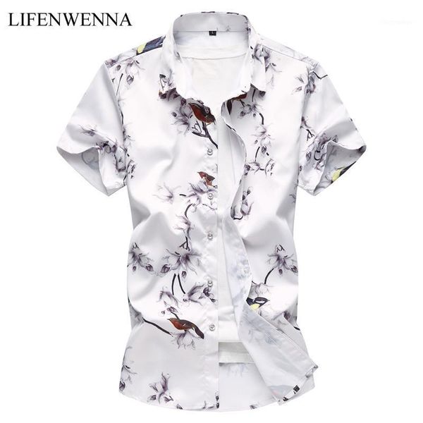 men's casual shirts summer fashion shirt slim fit short sleeve printing mens clothing trend plus size print -7xl, White;black
men's casual shirts summer fashion shirt slim fit short sleeve printing mens clothing trend plus size print -7xl, White;black
